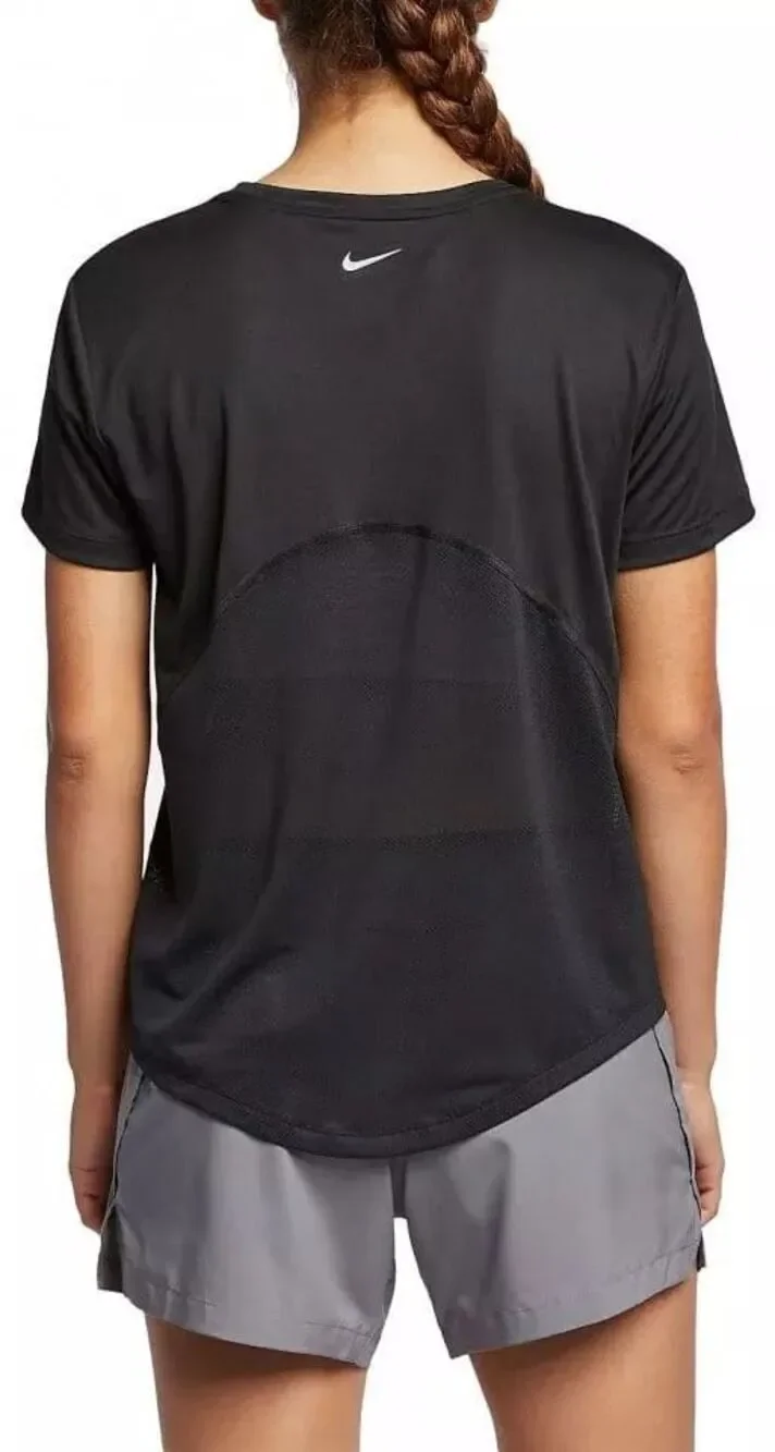 Nike Miler Running T-Shirt Dri-FIT Black Reflective Women’s 1X NEW